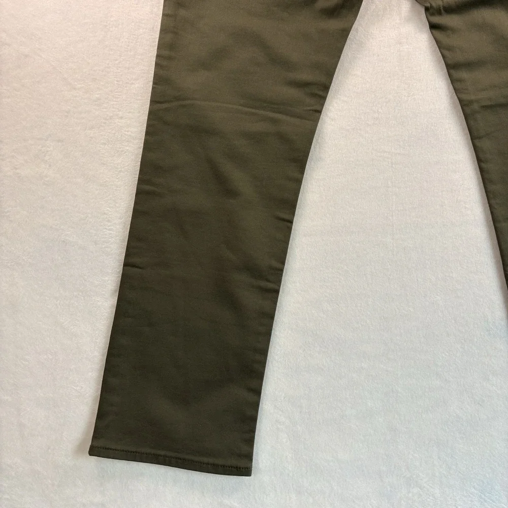 Banana Republic Men Travel Jeans 32X30 Olive Green Chino Slim Fit Stretch Casual